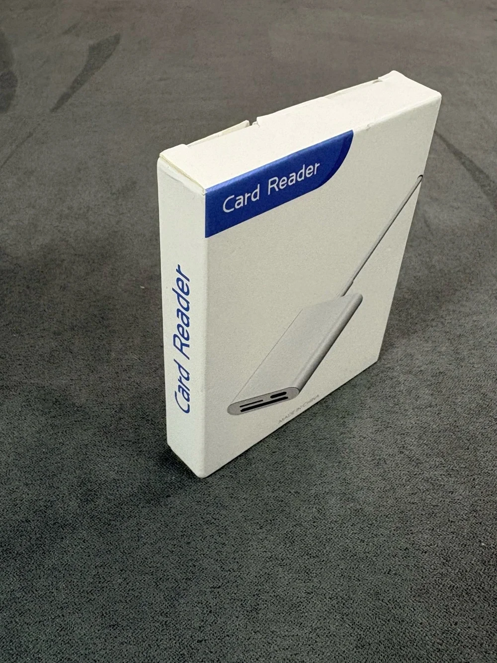 White Universal Card Reader with USB Cable - Multi-Slot SD & microSD Adapter
